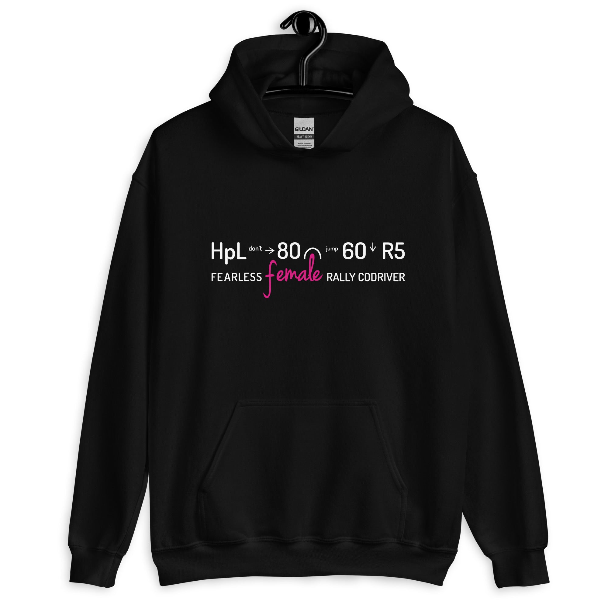 Hoodie female rally codriver #codriver – WHEEL SISTERS