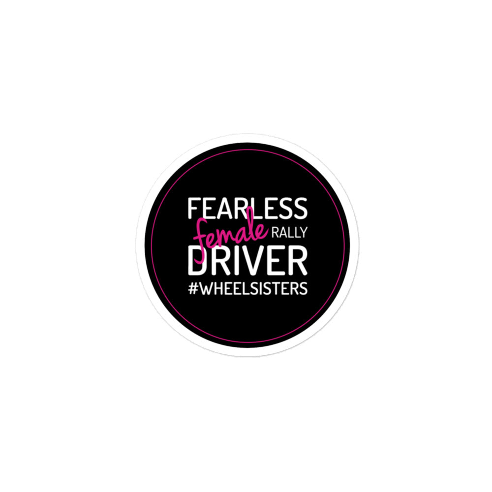 WHEEL SISTERS rally driver sticker
