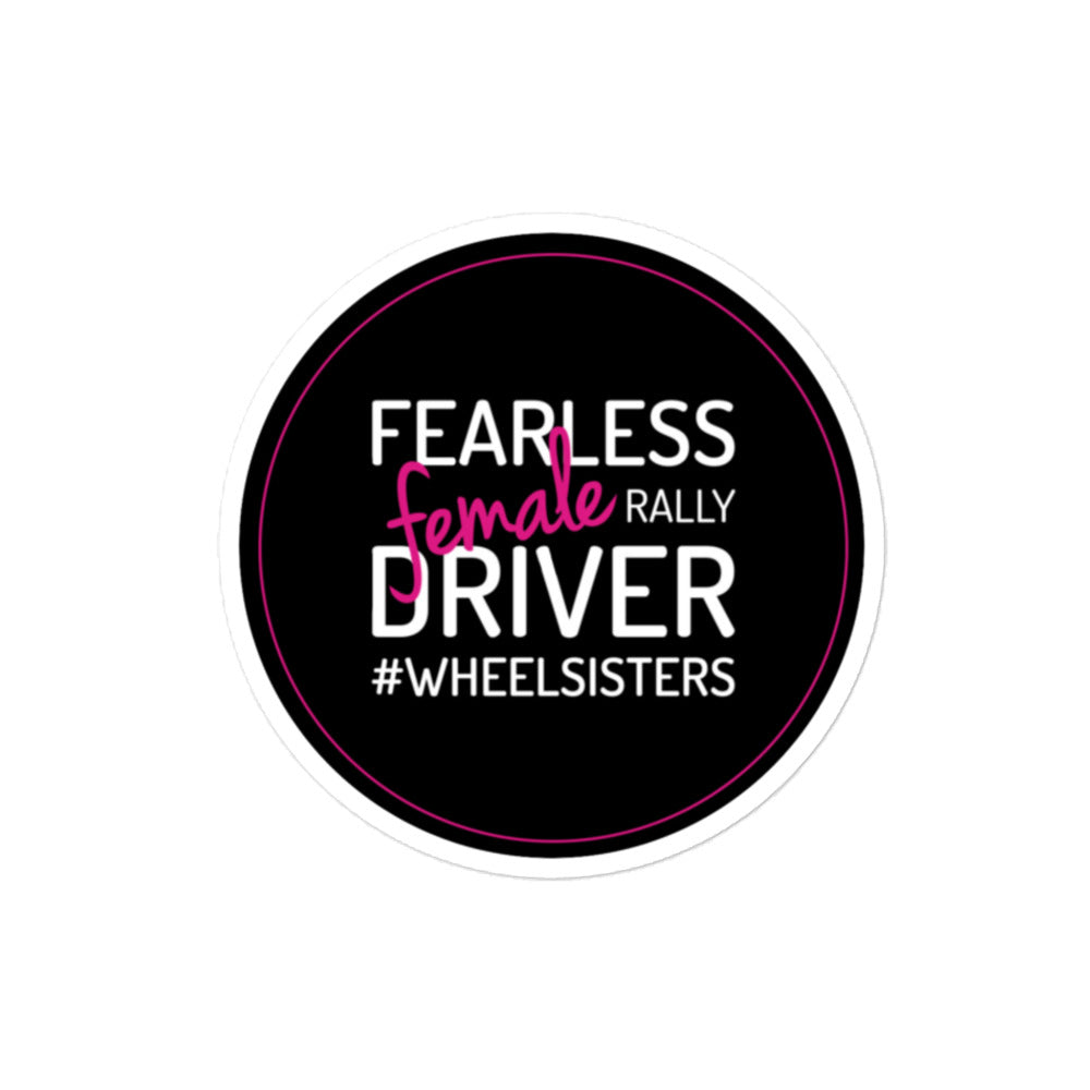 WHEEL SISTERS rally driver sticker