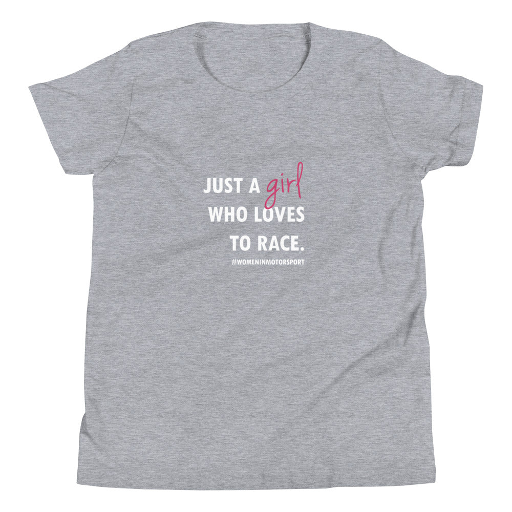 WHEEL SISTERS Youth T-Shirt Just a girl